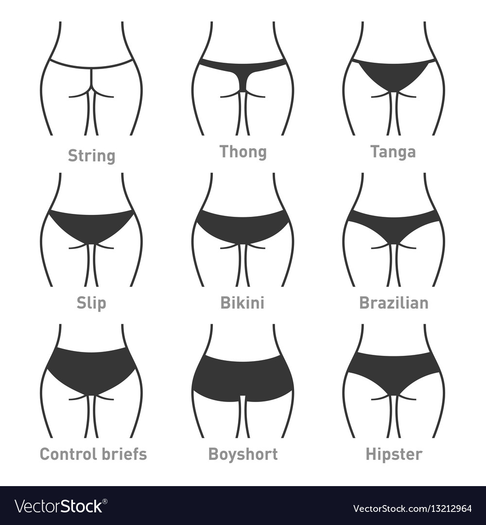 Womens underwear banner templates set Royalty Free Vector