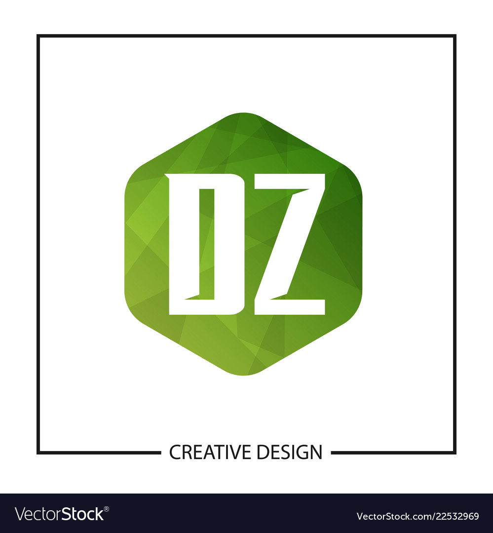 Initial letter dz logo template design