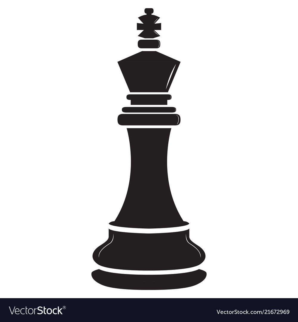 Set of black chess pieces. Chess piece icons. Board game. Vector  illustration isolated on white Stock Vector