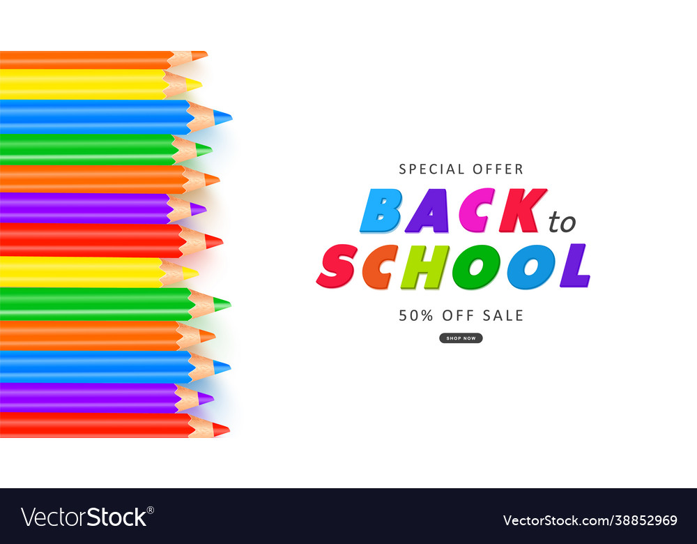 Special offer back to school sale advertising