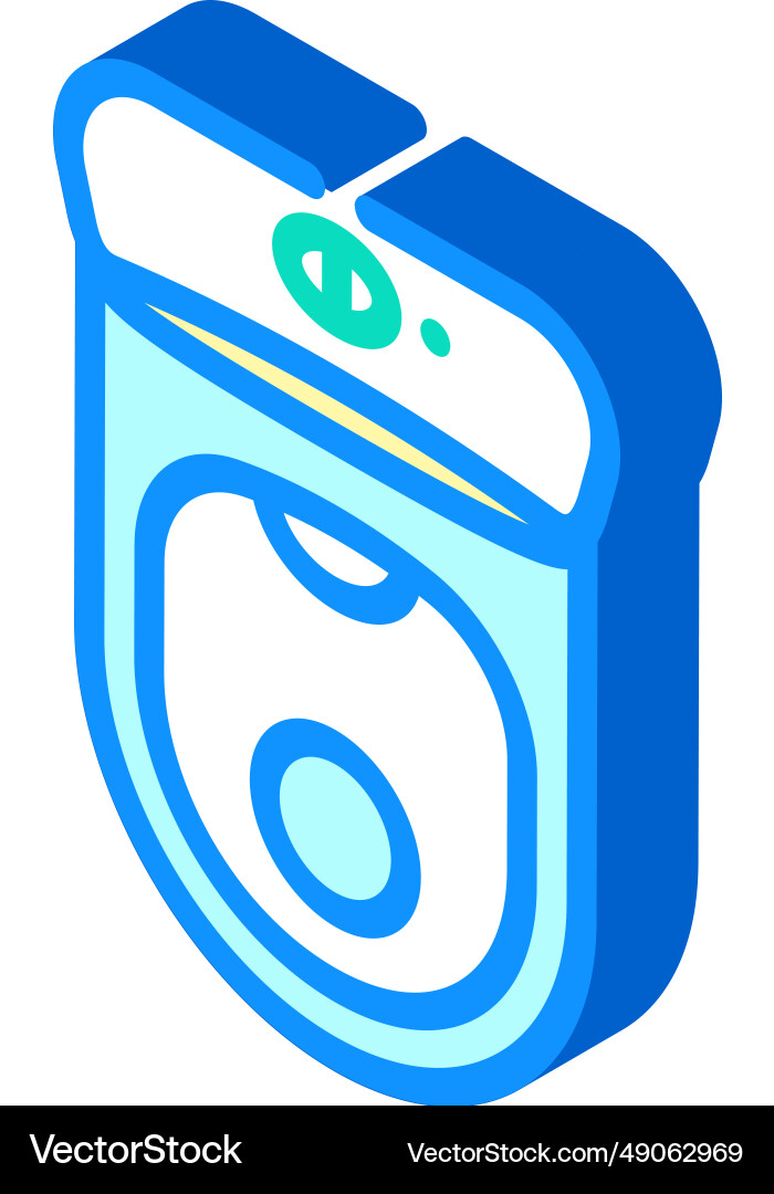 Toilet top view isometric icon Royalty Free Vector Image