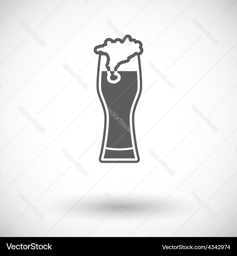 Beer flat icon Royalty Free Vector Image - VectorStock