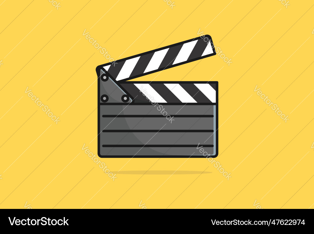 Clapper board film Royalty Free Vector Image - VectorStock