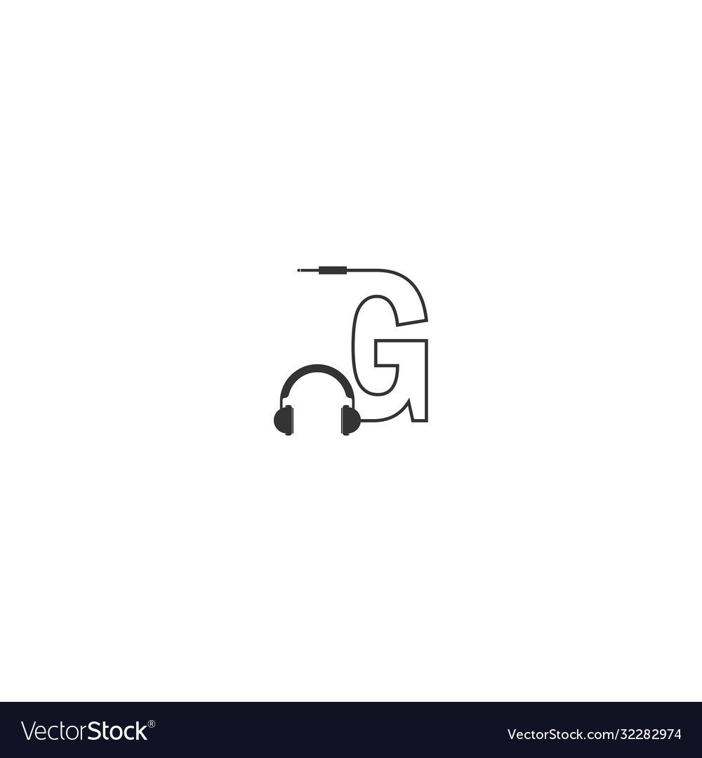 Letter g and podcast logo