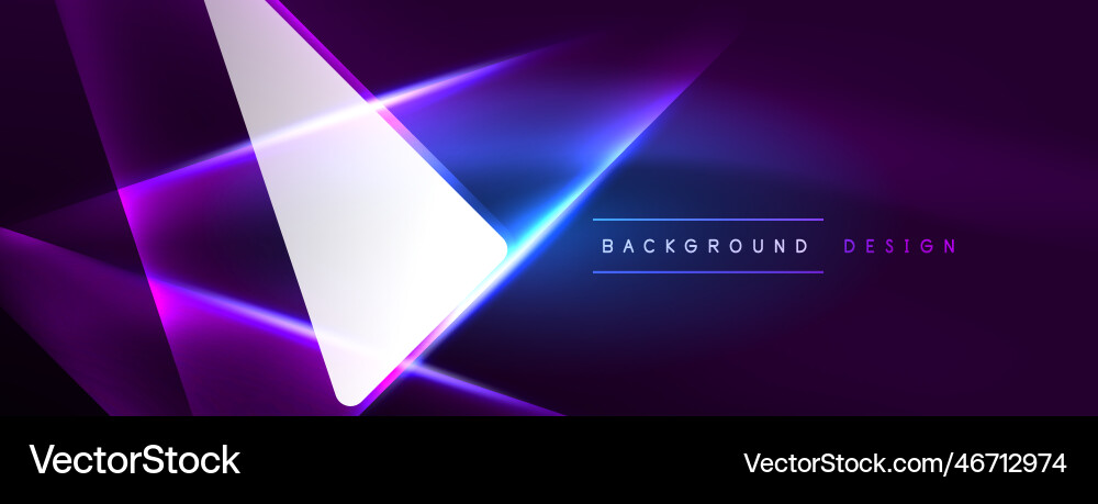 Neon lights hacking geometric background virtual Vector Image