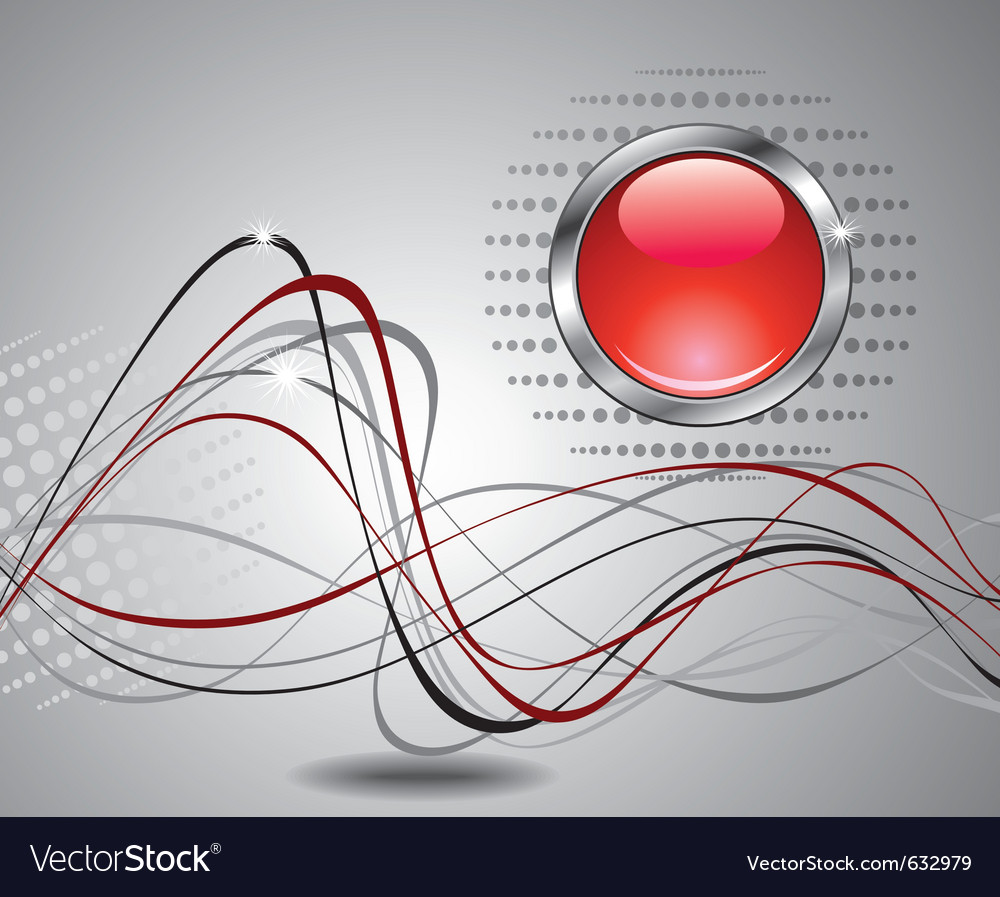 Abstract background with red button