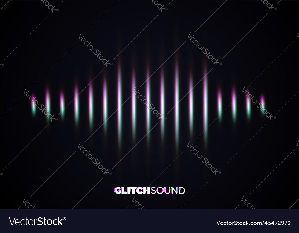 Audio or sound wave with music volume peaks