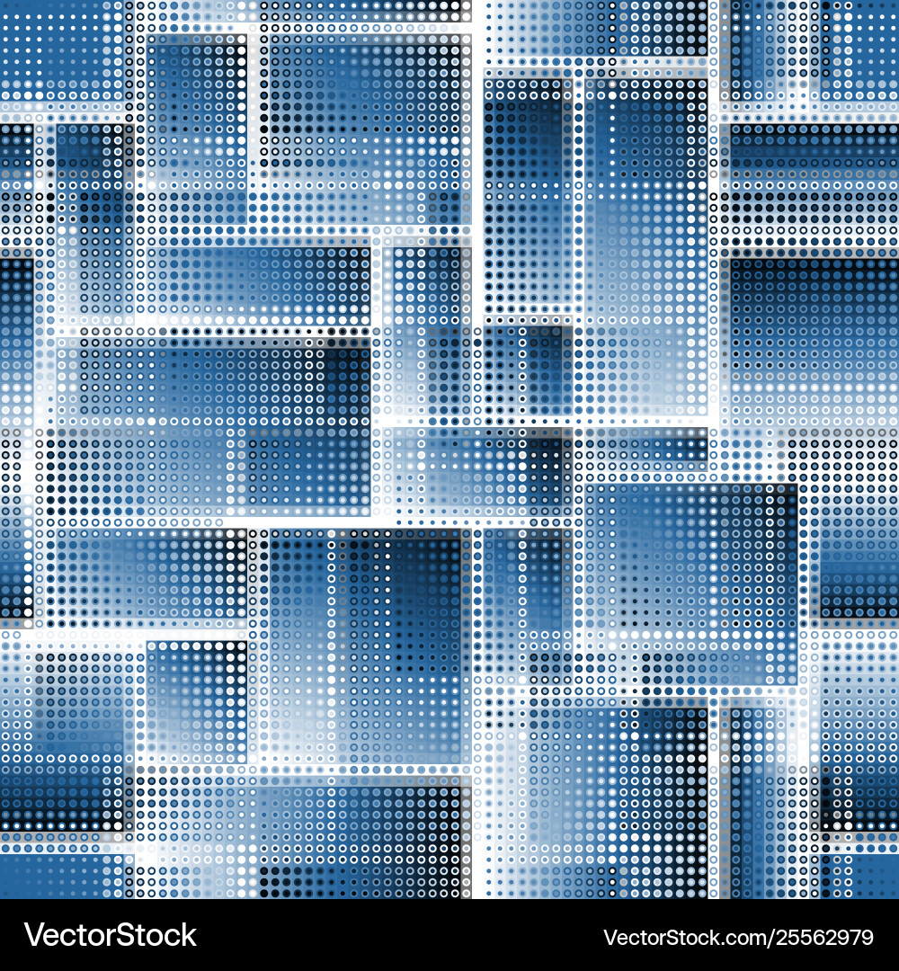 Geometric abstract pattern seamless polka dot Vector Image