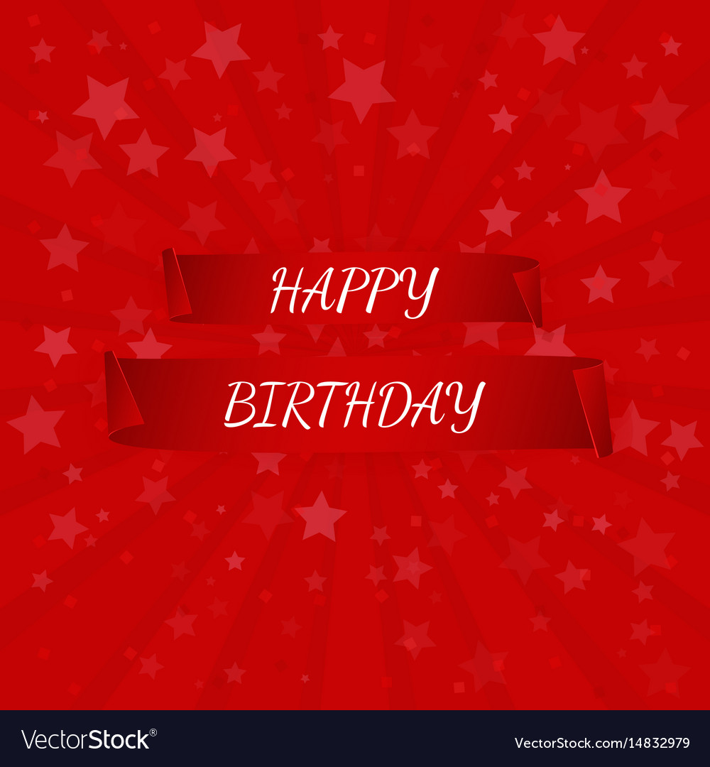 Happy birthday banner paper scrolls Royalty Free Vector