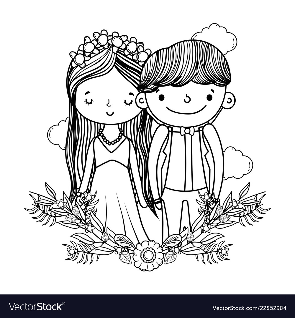 Cute Couple Pictures Cartoon Black And White - Ananot1