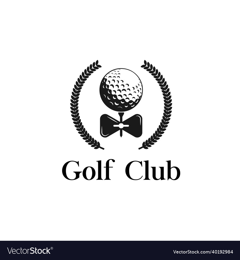 Golf club logo for tournaments organizations Vector Image