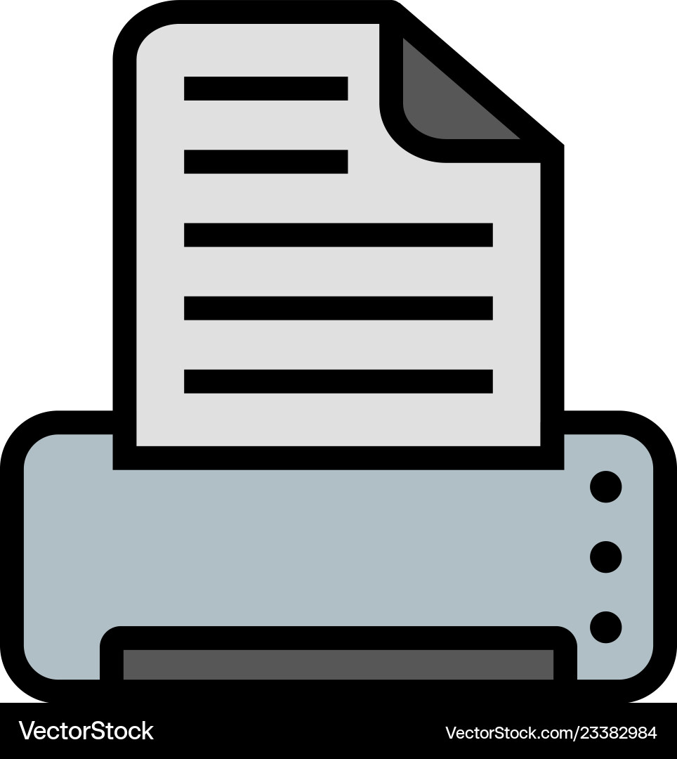 Print icon Royalty Free Vector Image - VectorStock