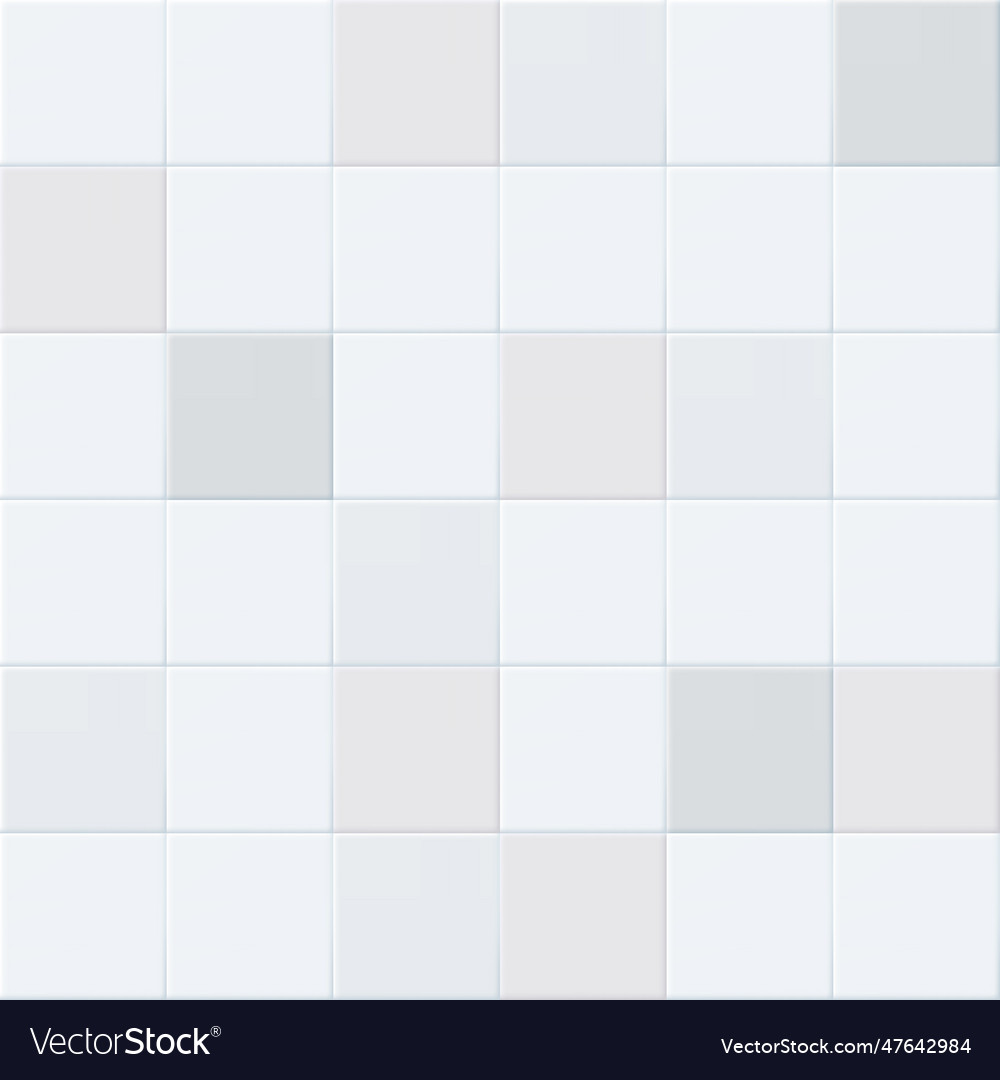 White ceramic square tile pattern seamless Vector Image