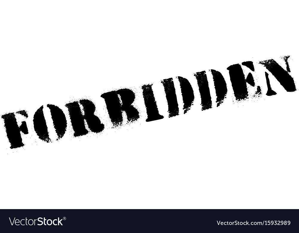 Forbidden rubber stamp Royalty Free Vector Image