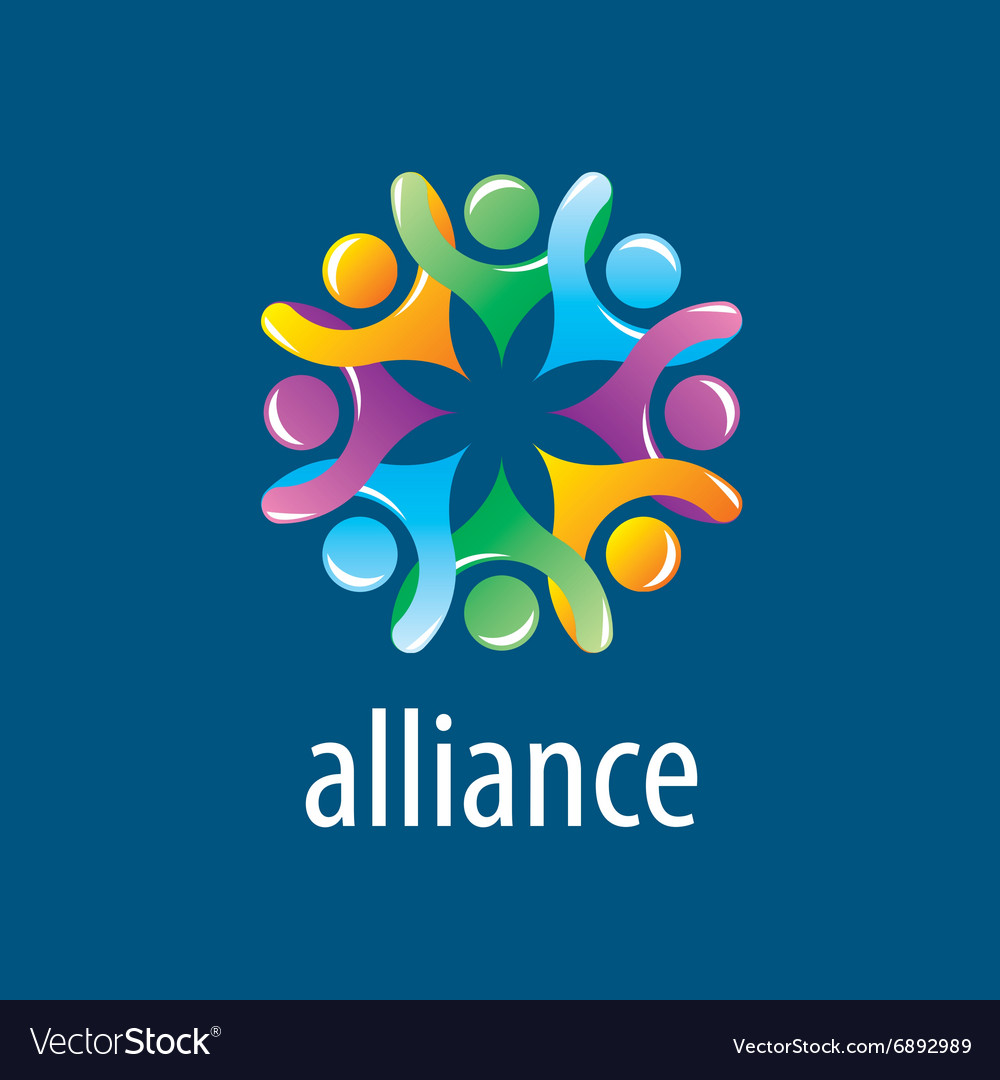 Human alliance logo Royalty Free Vector Image - VectorStock