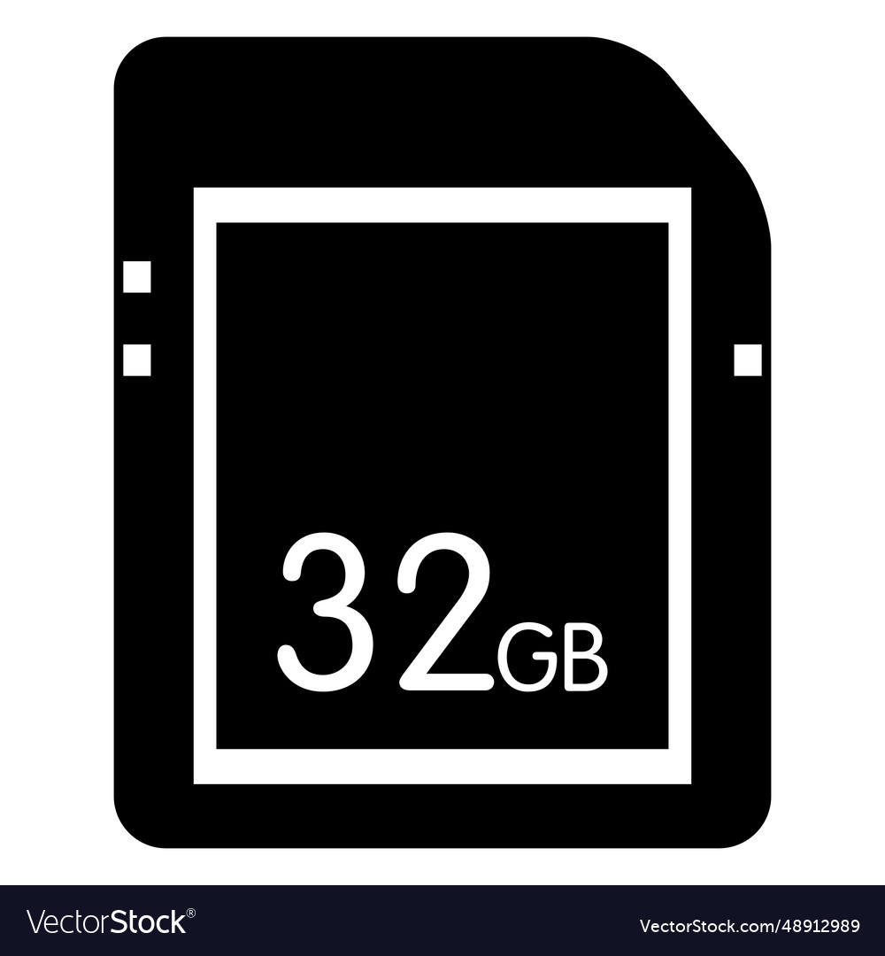 Memory Card 32gb Storage Royalty Free Vector Image memory-card-32gb-storage-royalty-free-vector-image