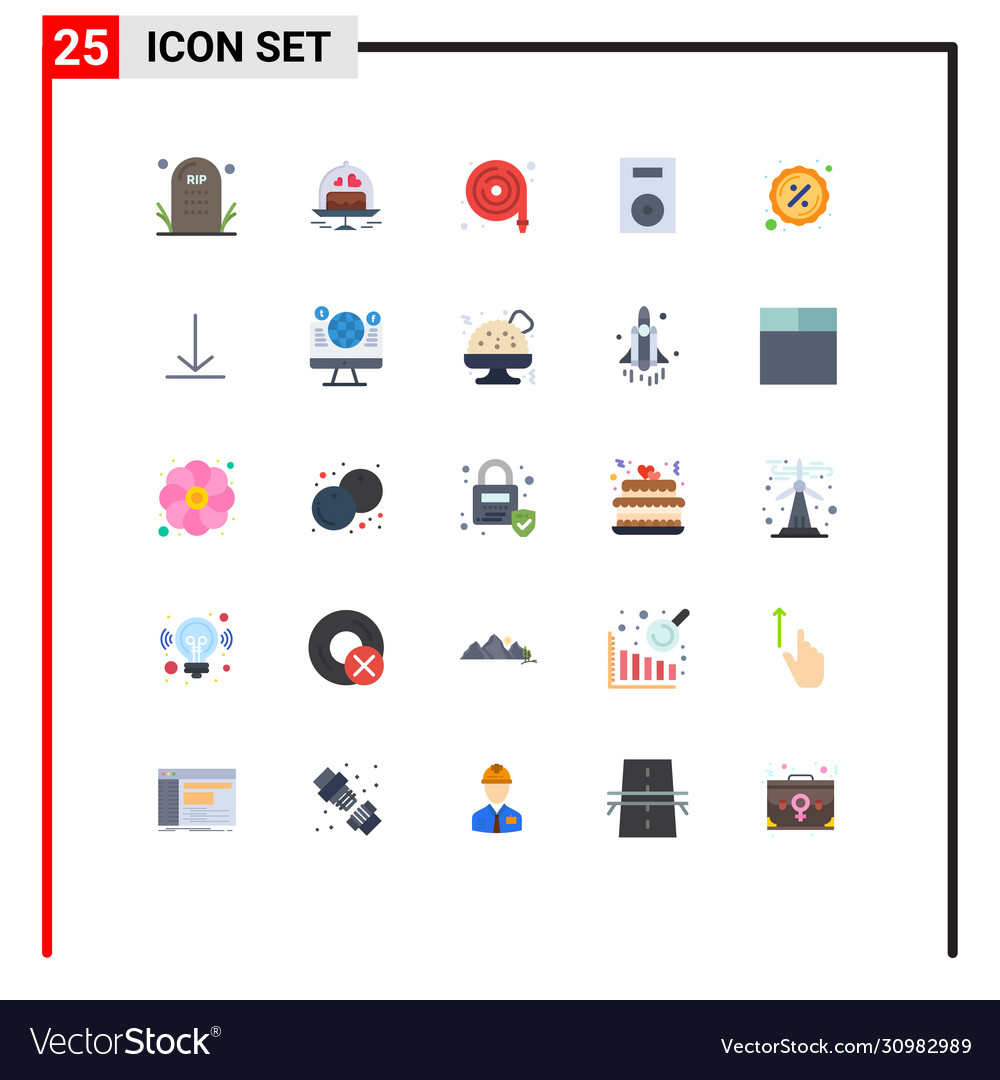 Set 25 modern ui icons symbols signs