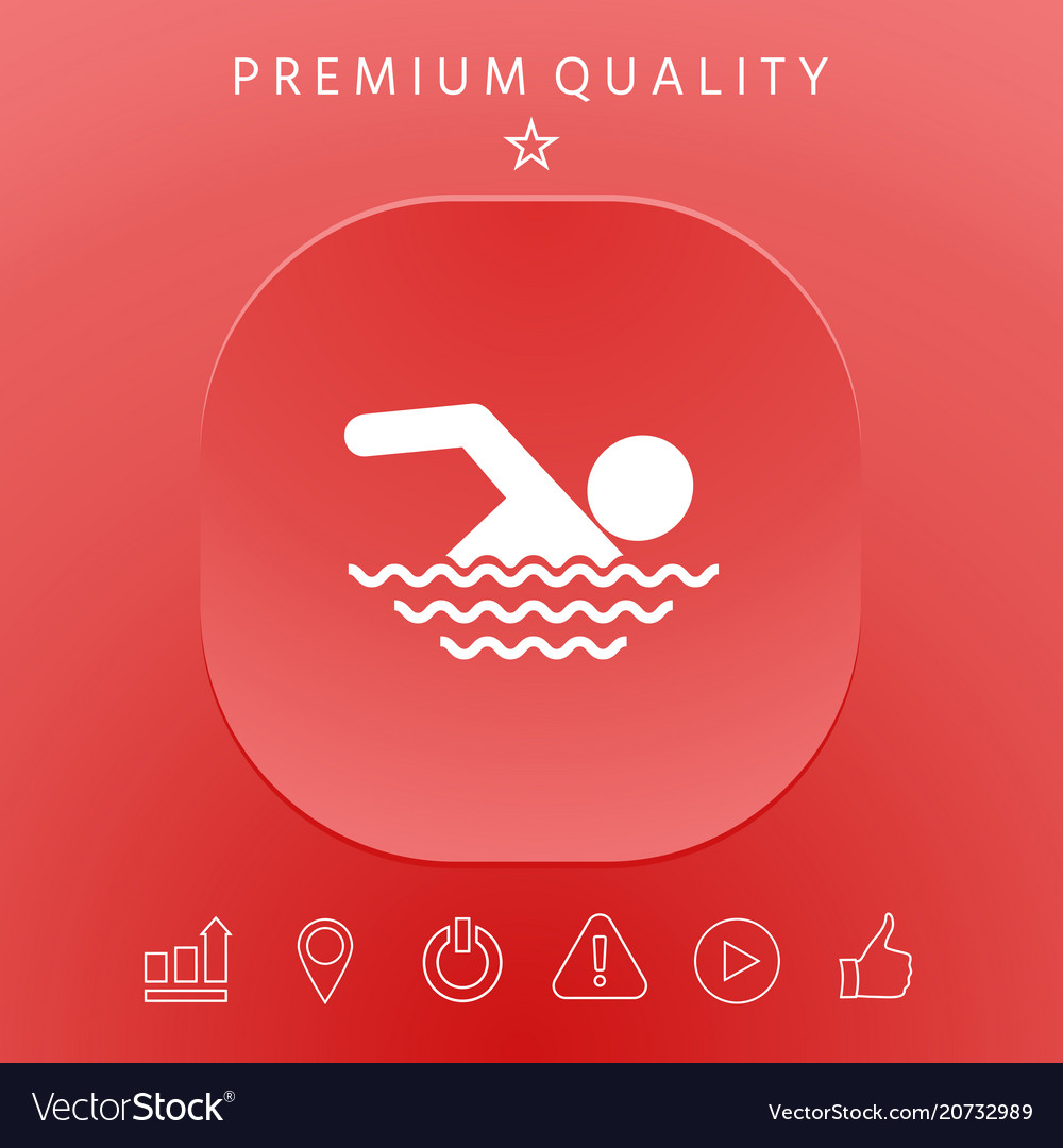 Swim icon Royalty Free Vector Image - VectorStock