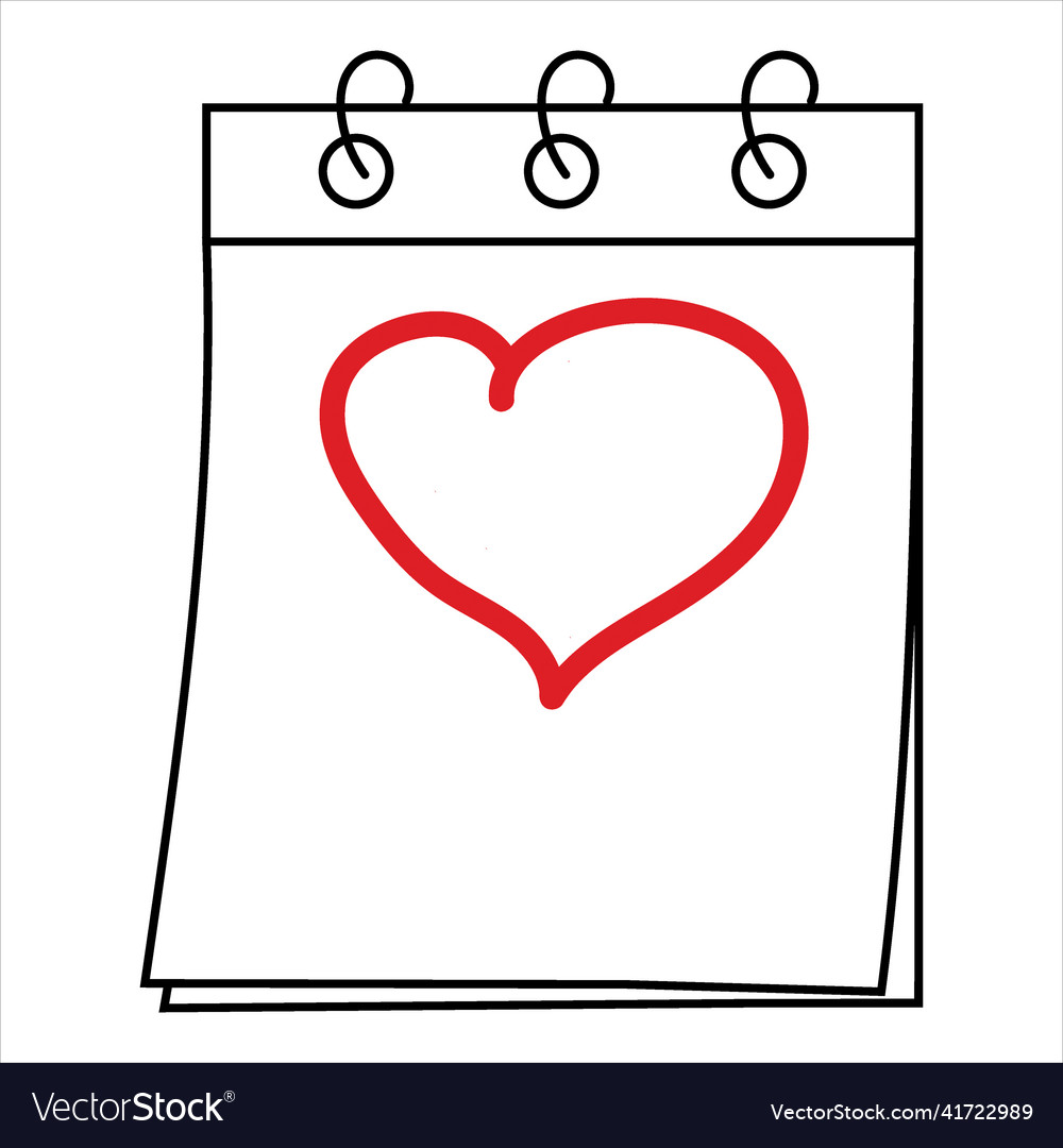 Tear-off calendar sheet without date with hand Vector Image