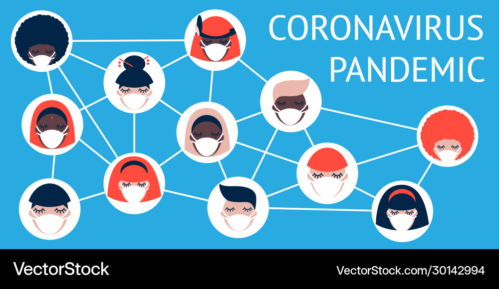 Coronavirus spread Royalty Free Vector Image - VectorStock
