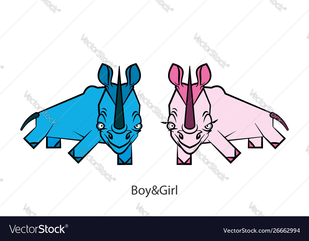 funny-rhinoceros-color-boy-and-girl-royalty-free-vector