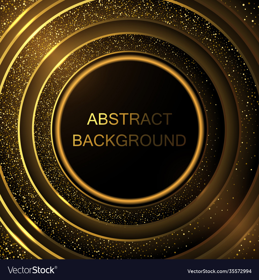 Luxury paper cut backgrounds with golden line Vector Image