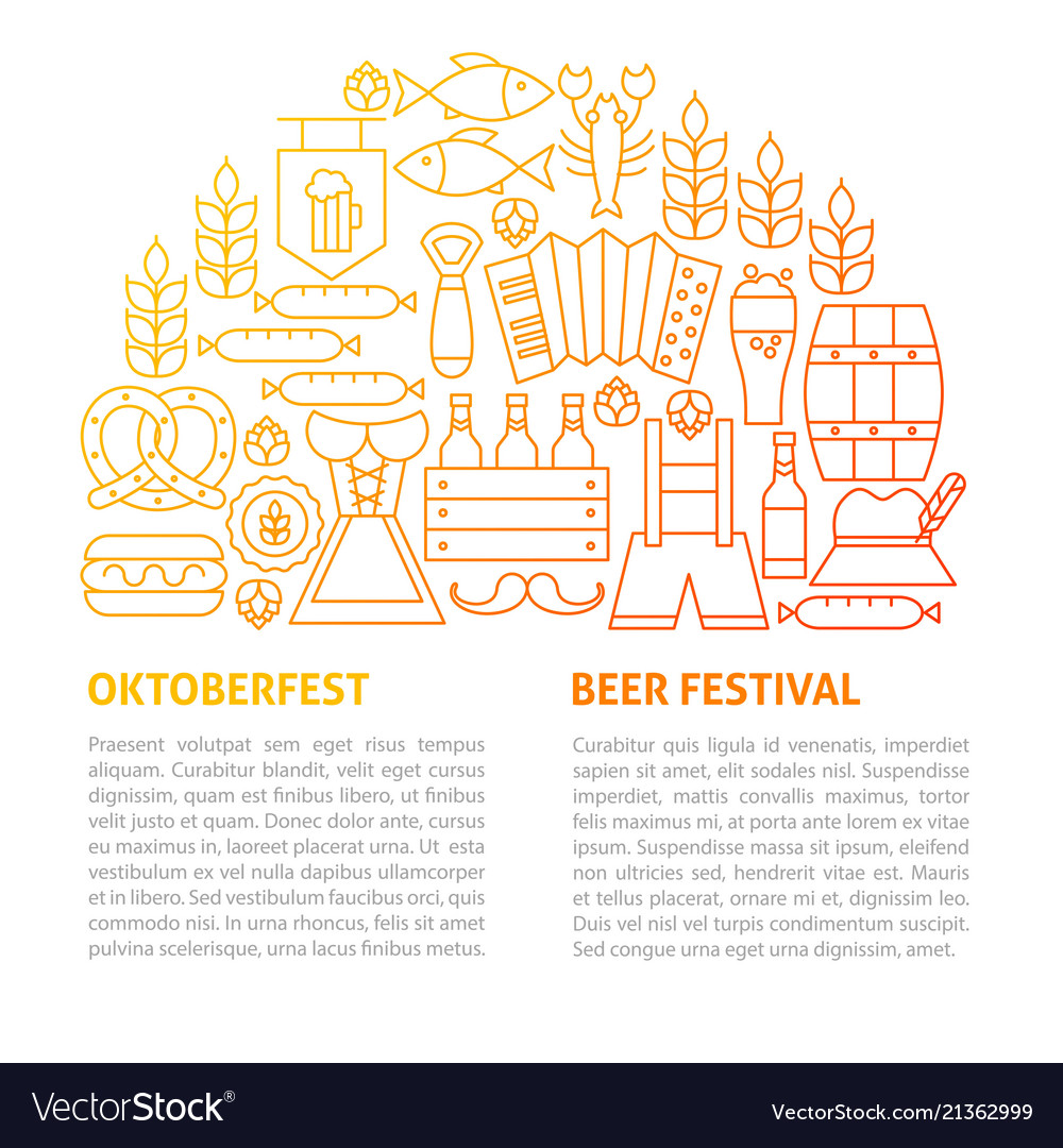 Oktoberfest line template