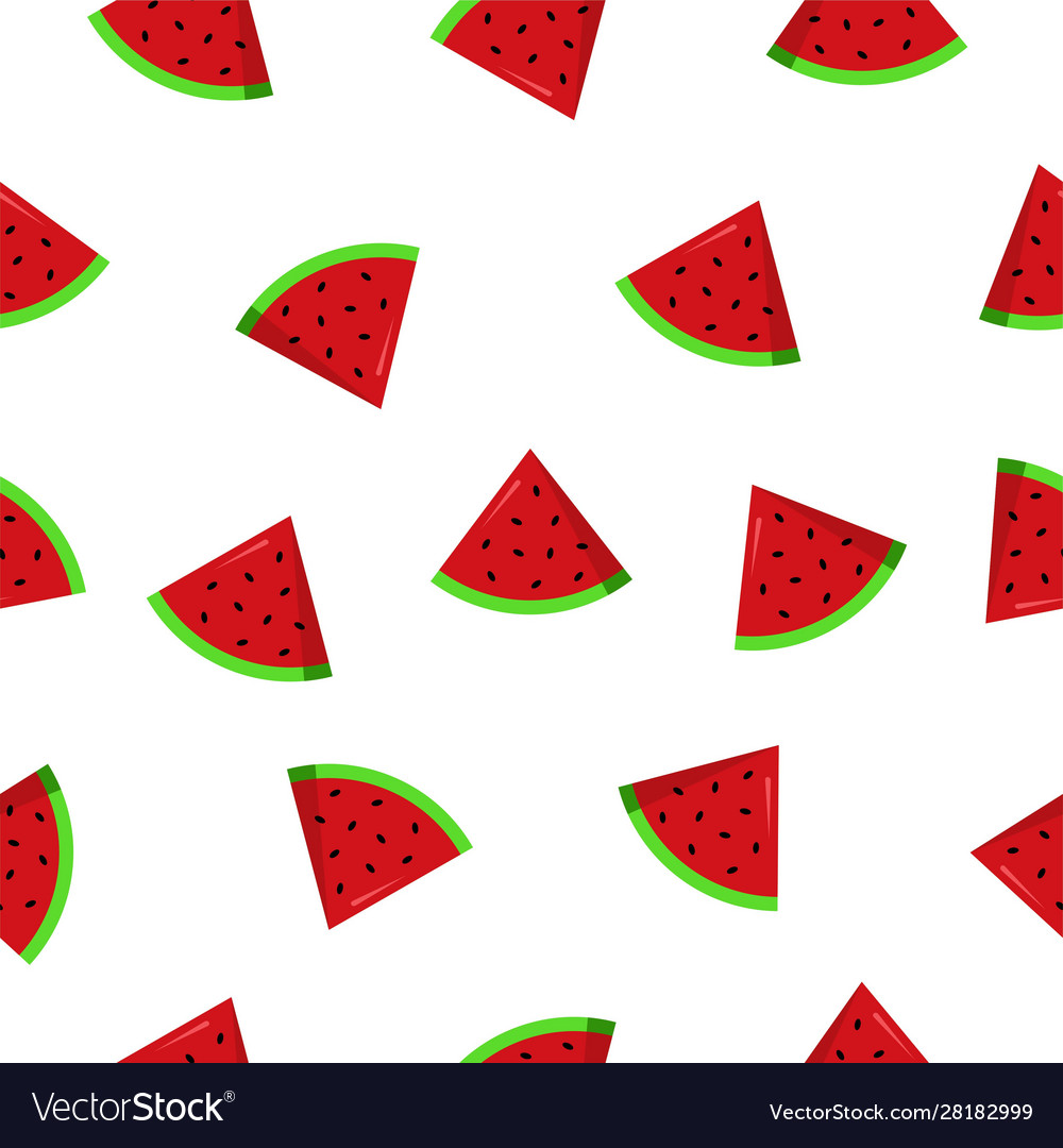 Seamless watermelon slices icon