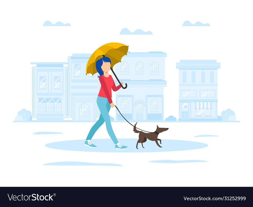 dog walking umbrella