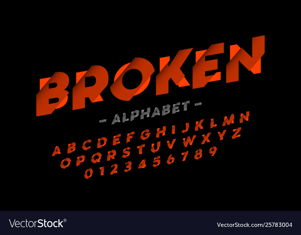 Breaking Font