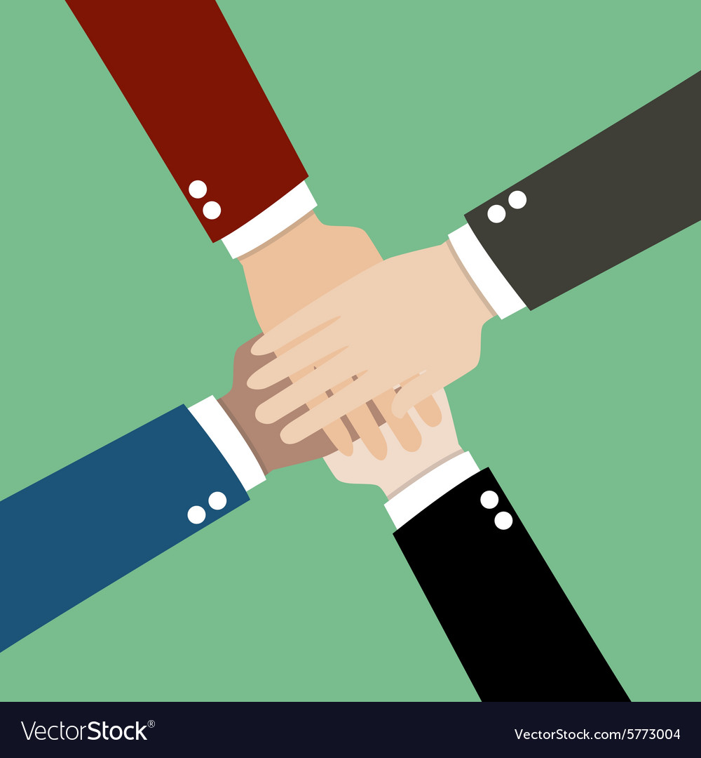 Hands Together Royalty Free Vector Image Vectorstock Hands Together Royalty Free Vector Image Vectorstock