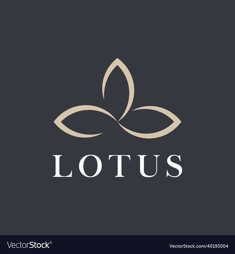 Lotus Blume Logo abstrakte Schönheit Spa Salon