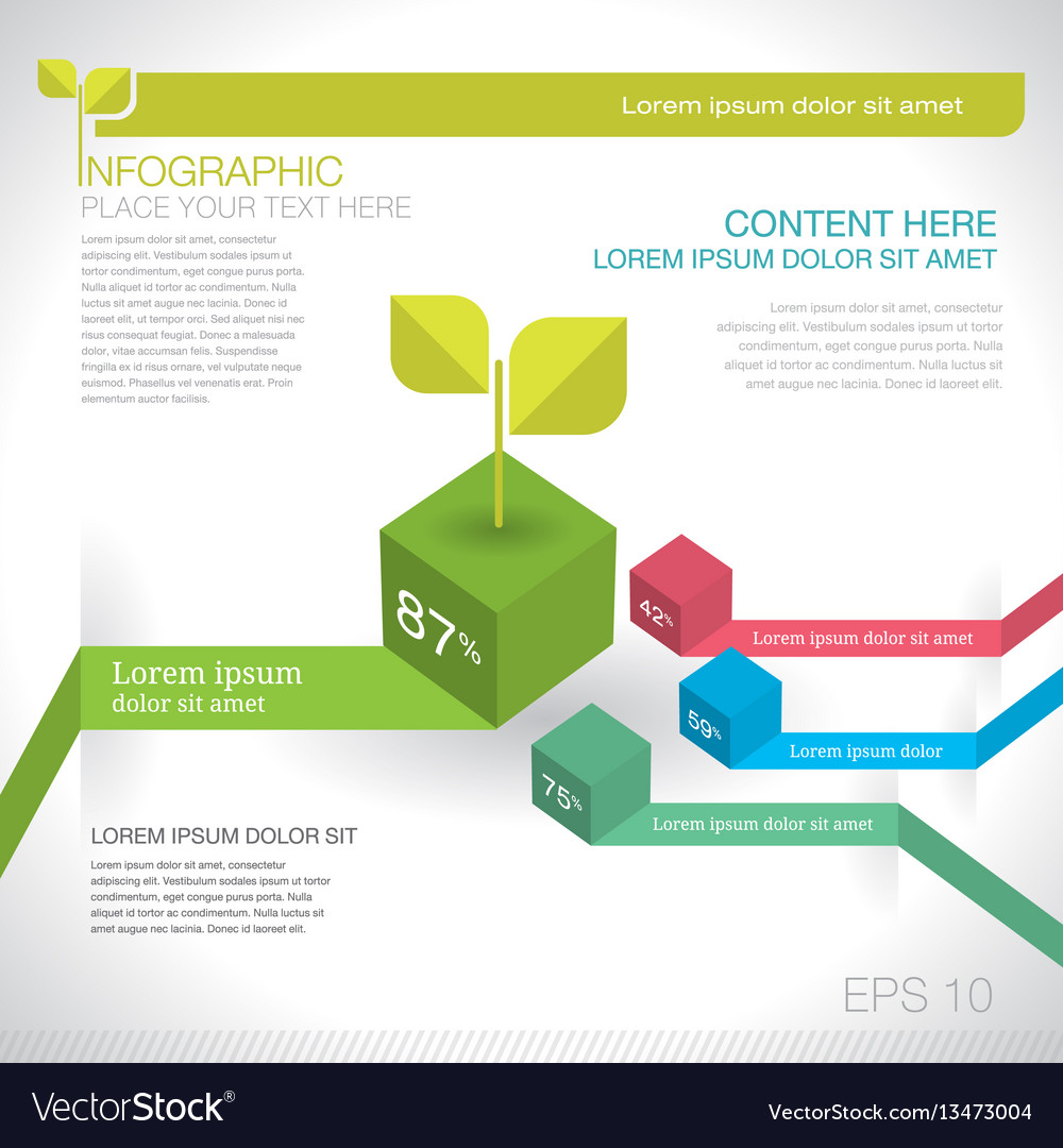 Modern graph design or infographic