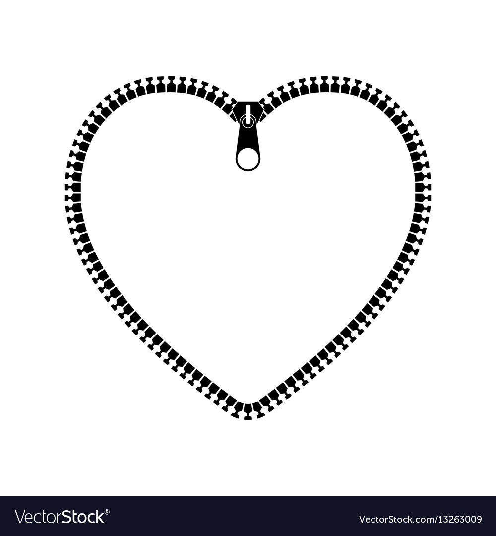 Black zipper Royalty Free Vector Image - VectorStock