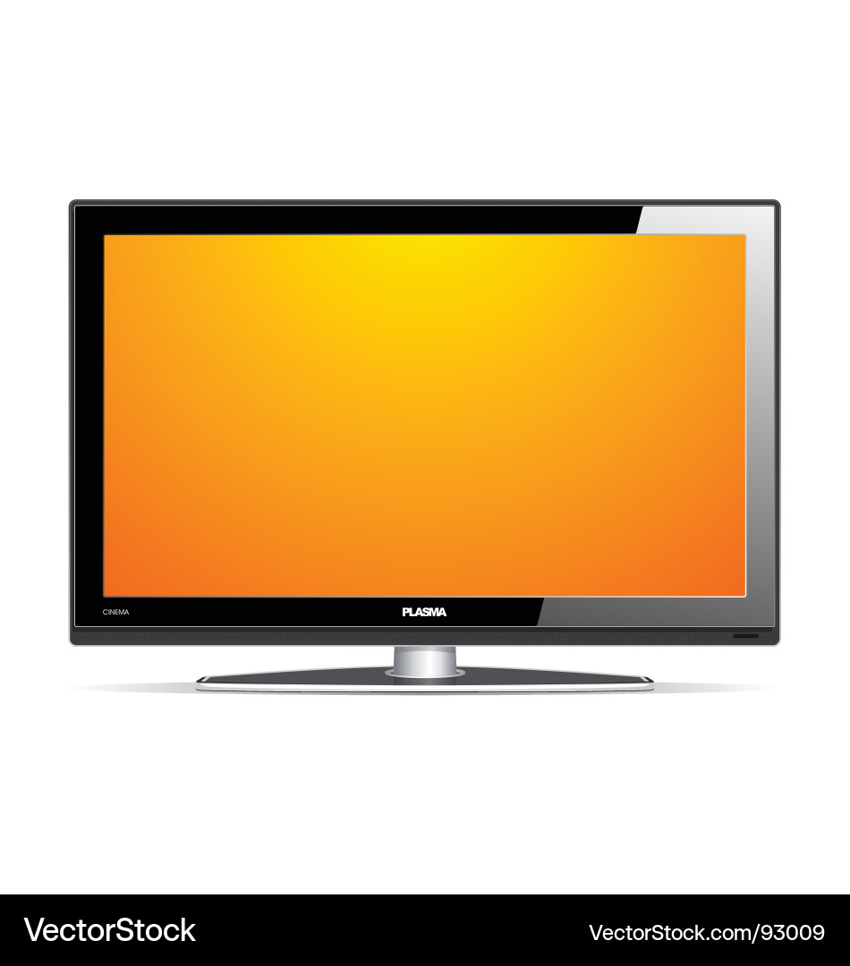 Plasma lcd tv Royalty Free Vector Image - VectorStock