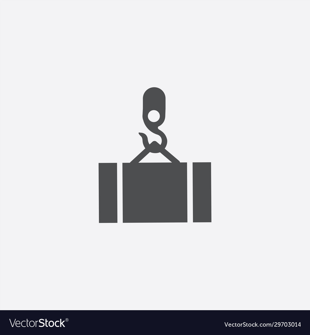 Crane moving container icon