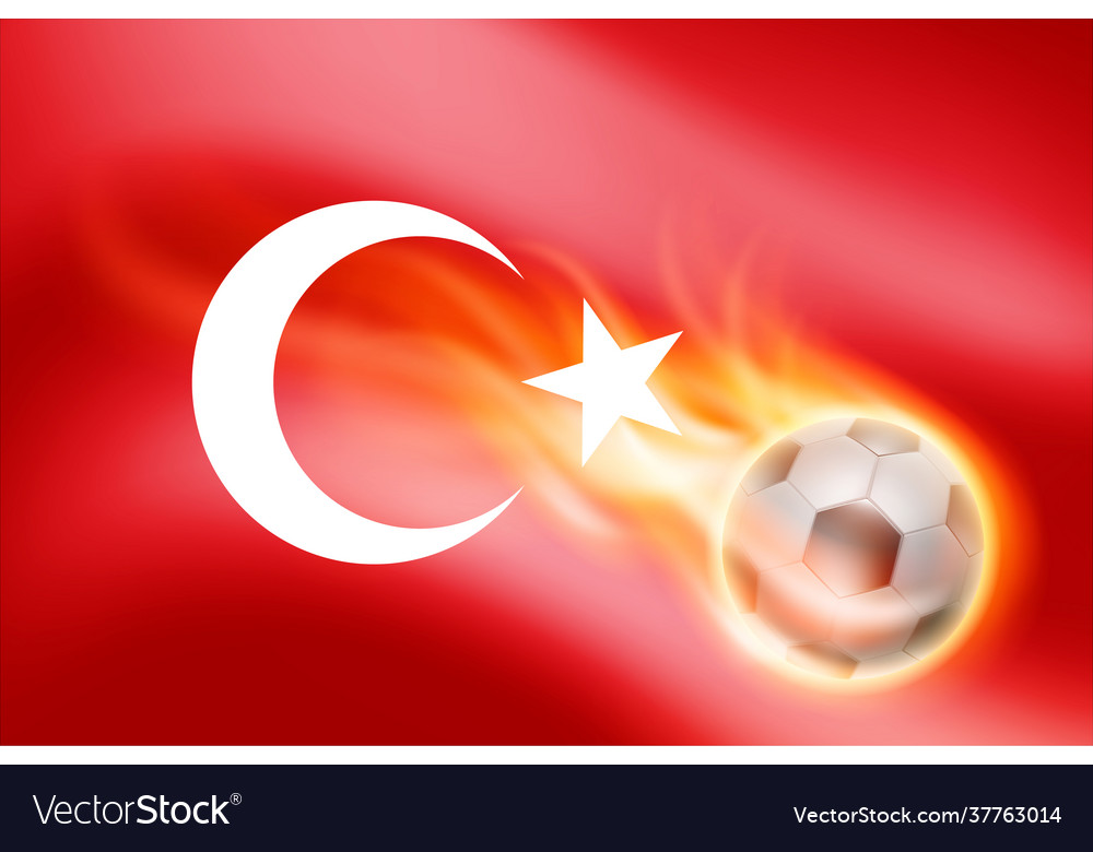 Flag turkey with burning