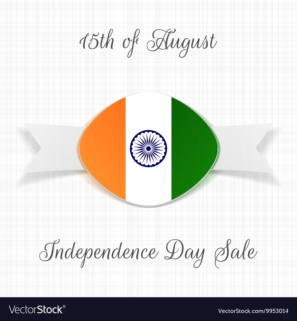 India independence day holiday label