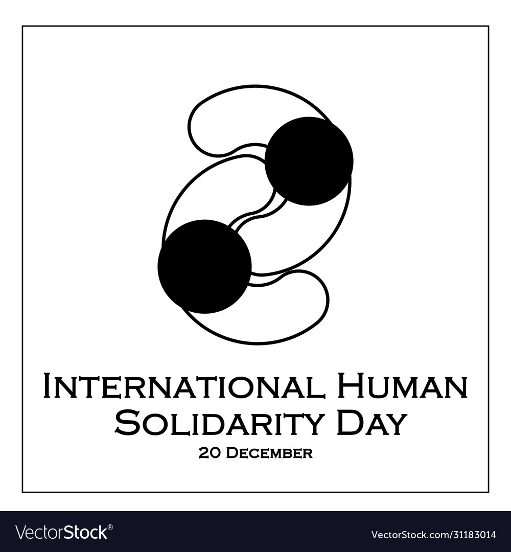 Logo hug from top view human solidarity day