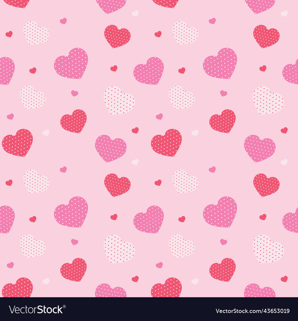 Pink background seamless pattern design for love