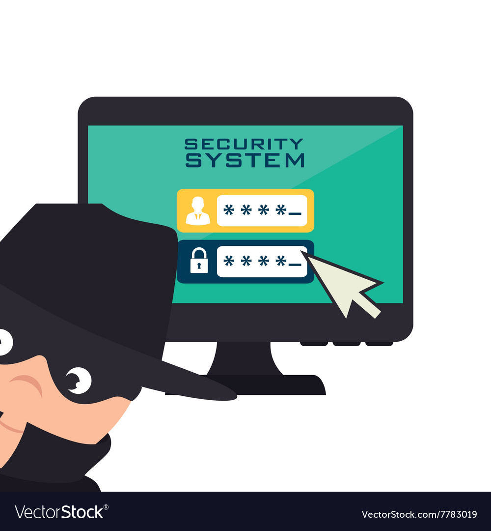 Security system design Royalty Free Vector Image