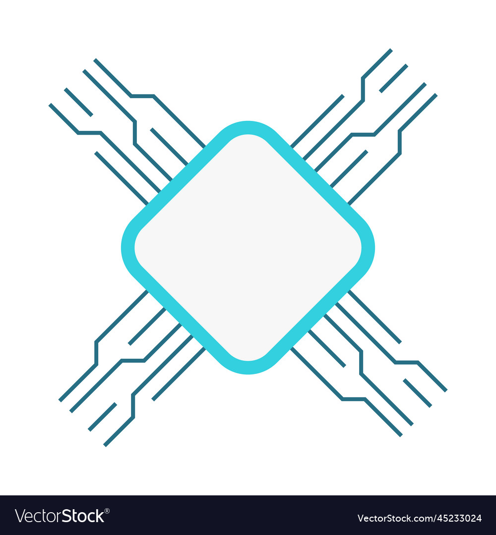 Circuit board design element Royalty Free Vector Image