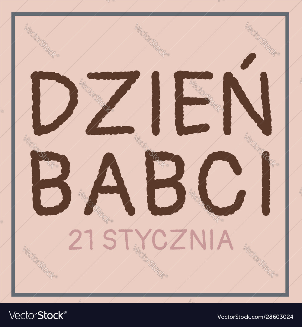 Dzie babci Übersetzung in Politur Großmutter Tag