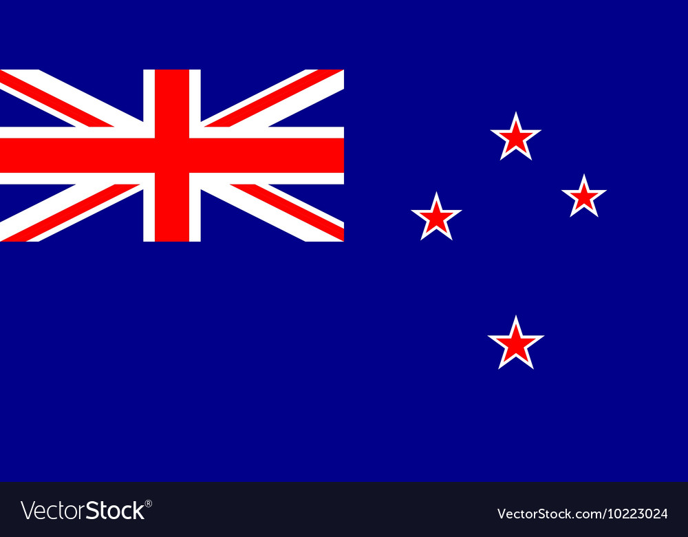 New Zealand flag in correct proportions and colors