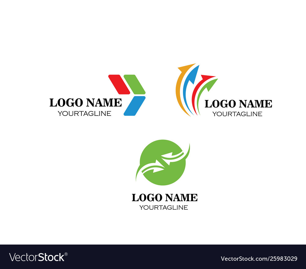 Arrow icon logo template