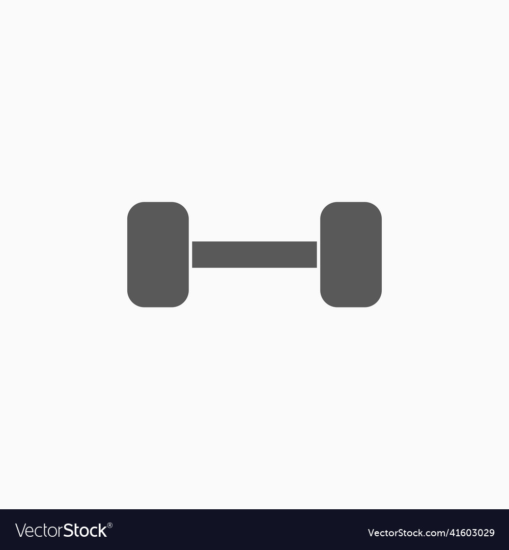 Dumbbell icon Royalty Free Vector Image - VectorStock