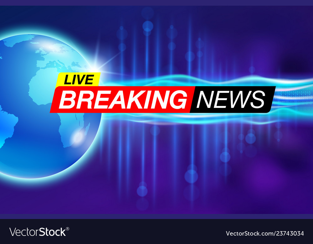 Breaking News Report B Royalty Free Vector Image