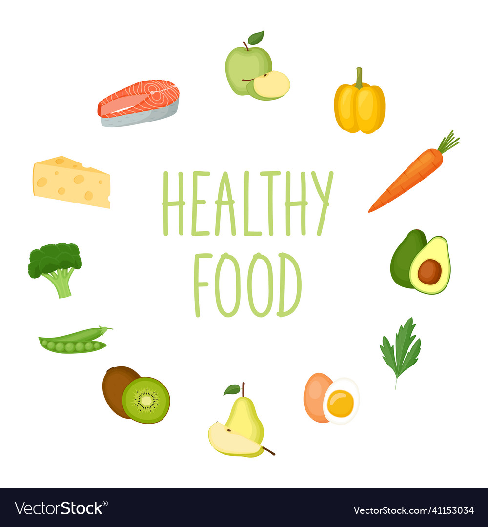 Healthy food motivational banner Royalty Free Vector Image