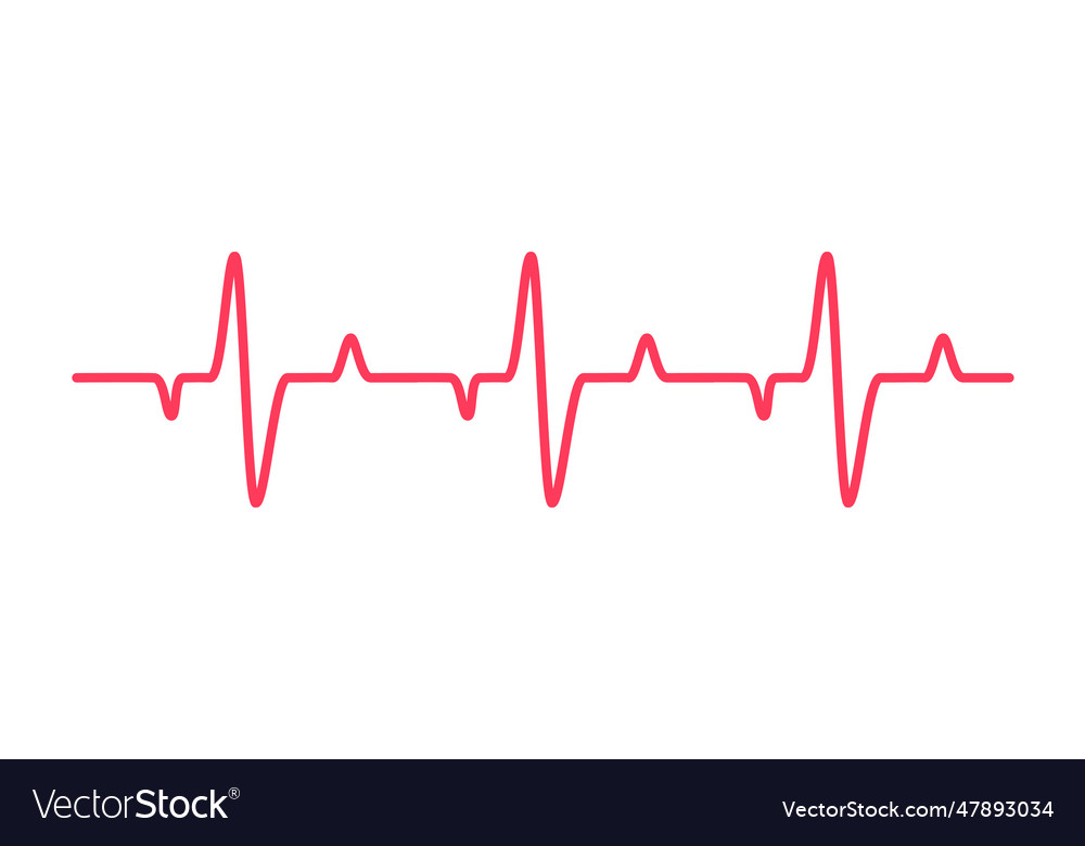 Heart rhythm graph checking your heartbeat