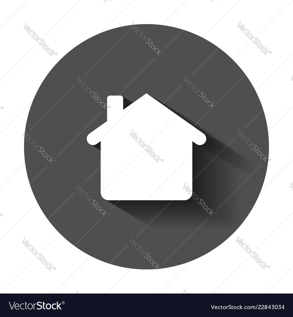 House building icon in flat style home apartment